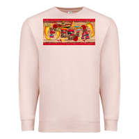Pale Pink fiesta  license plate template Premium Sweatshirt - Artiststas