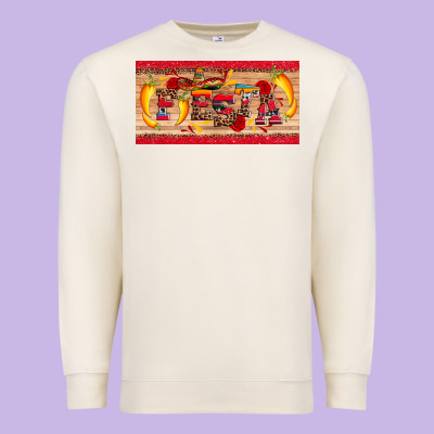 Fiesta  License Plate Template Premium Sweatshirt Designed By Artiststas