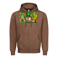 Chestnut St. Patrick's Day gnomies Zipper Hoodie - Neo Western