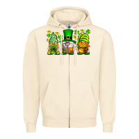 Sandshell St. Patrick's Day gnomies Zipper Hoodie - Neo Western