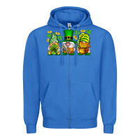 True Royal St. Patrick's Day gnomies Zipper Hoodie - Neo Western