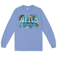 Colony Blue hello winter Long Sleeve Tee - RanaPortraitStore