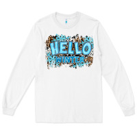 White hello winter Long Sleeve Tee - RanaPortraitStore