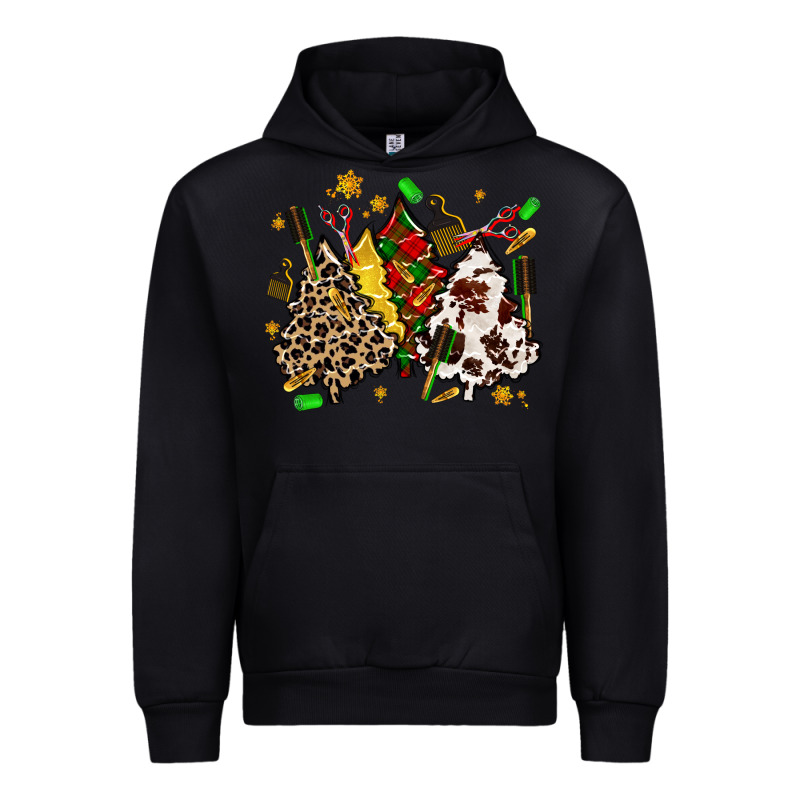Hair Stylist With Christmas Tree Urban Hoodie by MaliasSmallBusiness | Teevron