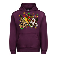 Mauve Wine hair stylist with christmas tree Urban Hoodie - MaliasSmallBusiness