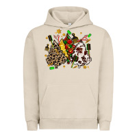 Pigment French Oak hair stylist with christmas tree Urban Hoodie - MaliasSmallBusiness
