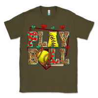 Army Green play ball softball Classic Tee - Zillion Design Studio