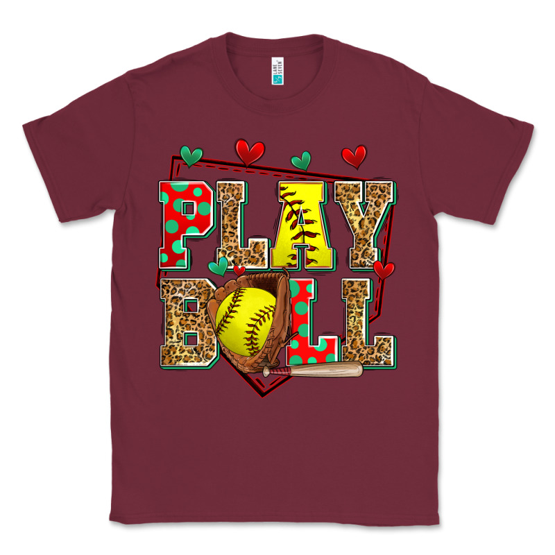 Play Ball Softball Classic Tee by Zillion Design Studio | Teevron