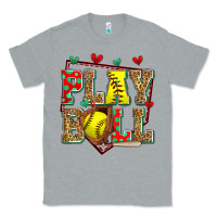 Heather Grey play ball softball Classic Tee - Zillion Design Studio