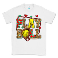 White play ball softball Classic Tee - Zillion Design Studio
