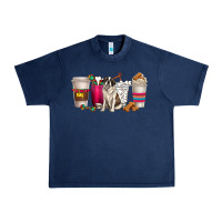 Navy st. bernard dog coffee cups Urban Heavy Tee - texasbilliewilder