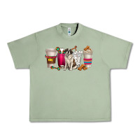 Oil Green st. bernard dog coffee cups Urban Heavy Tee - texasbilliewilder