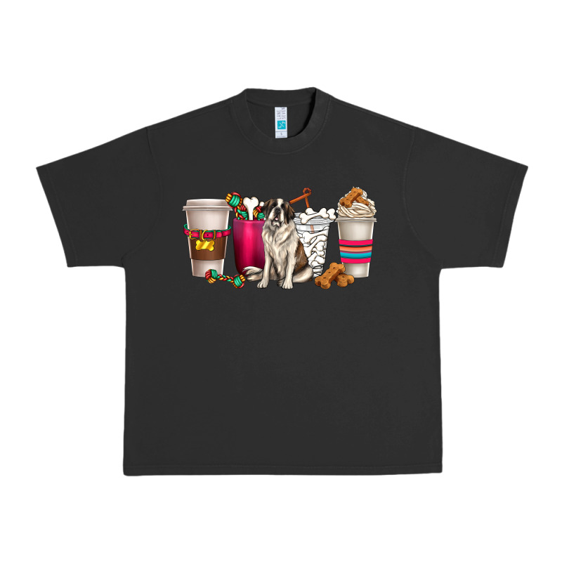 St. Bernard Dog Coffee Cups Urban Heavy Tee by texasbilliewilder | Teevron