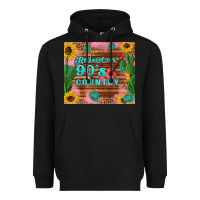 Black raised 90's country guitar cactus sunflower's Heavyweight Hoodie - Artiststas