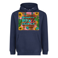 Navy raised 90's country guitar cactus sunflower's Heavyweight Hoodie - Artiststas