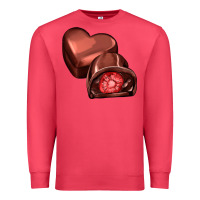 Cardinal heart chocolate Premium Sweatshirt - AdoDesignShop