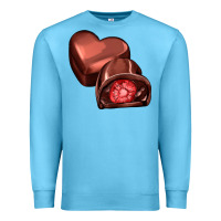 Ocean Blue heart chocolate Premium Sweatshirt - AdoDesignShop
