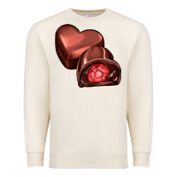 Sandshell heart chocolate Premium Sweatshirt - AdoDesignShop