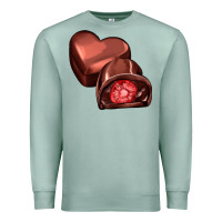 Seafoam heart chocolate Premium Sweatshirt - AdoDesignShop