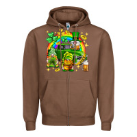 Chestnut St. Patrick's Day gnomies truck Zipper Hoodie - Neo Western