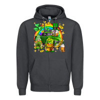 Smoke St. Patrick's Day gnomies truck Zipper Hoodie - Neo Western