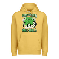 Antique Gold shamrock and roll Premium Hoodie - MaliasSmallBusiness