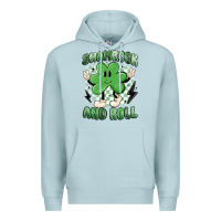 Blue Mist shamrock and roll Premium Hoodie - MaliasSmallBusiness