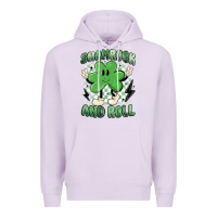 Lilac shamrock and roll Premium Hoodie - MaliasSmallBusiness