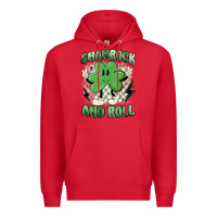 Red shamrock and roll Premium Hoodie - MaliasSmallBusiness