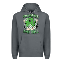 Rock shamrock and roll Premium Hoodie - MaliasSmallBusiness
