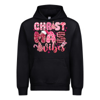 Black christmas vibes pink Urban Hoodie - MaliasSmallBusiness