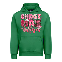 Emerald christmas vibes pink Urban Hoodie - MaliasSmallBusiness