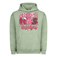 Pigment Oil Green christmas vibes pink Urban Hoodie - MaliasSmallBusiness