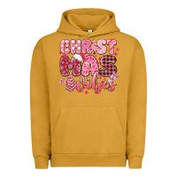 Pigment Peanut Butter christmas vibes pink Urban Hoodie - MaliasSmallBusiness