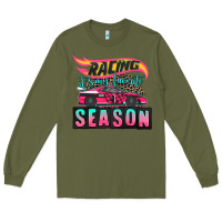 Army Green racing it's my favorite season sport car Long Sleeve Tee - AdoDesignShop