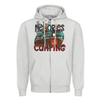 Dove Grey the best memories camping Zipper Hoodie - SublimationCraftShop