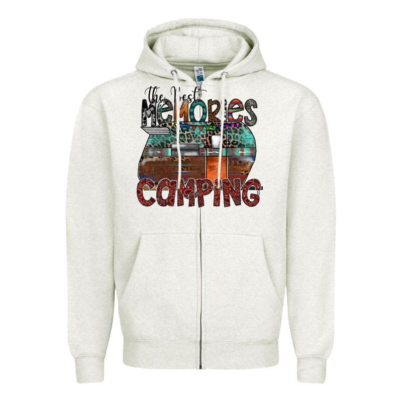 The Best Memories Camping Zipper Hoodie by SublimationCraftShop | Teevron