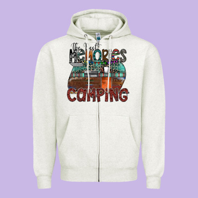 The Best Memories Camping Zipper Hoodie Designed By Sublimationcraftshop