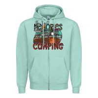 Seafoam the best memories camping Zipper Hoodie - SublimationCraftShop