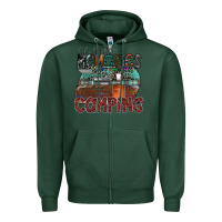 Sports Green the best memories camping Zipper Hoodie - SublimationCraftShop