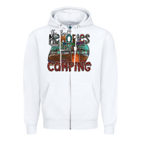 White the best memories camping Zipper Hoodie - SublimationCraftShop