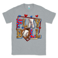 Heather Grey play ball baseball Classic Tee - Zillion Design Studio