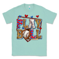 Seafoam play ball baseball Classic Tee - Zillion Design Studio