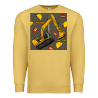 Excavator Seamless Pattern Premium Sweatshirt | Teevron