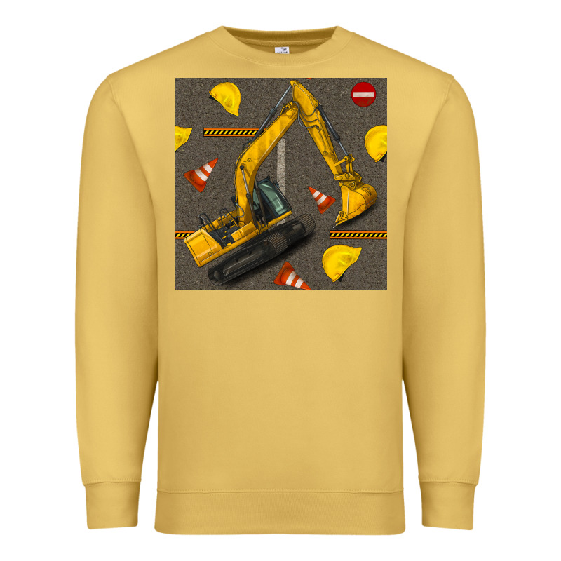Excavator Seamless Pattern Premium Sweatshirt by BundleAndBundleShop | Teevron