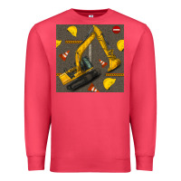 Cardinal excavator seamless pattern Premium Sweatshirt - BundleAndBundleShop