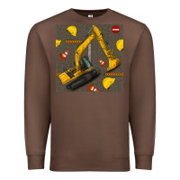 Chestnut excavator seamless pattern Premium Sweatshirt - BundleAndBundleShop