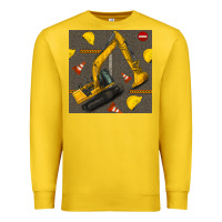 Lemon excavator seamless pattern Premium Sweatshirt - BundleAndBundleShop