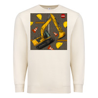 Sandshell excavator seamless pattern Premium Sweatshirt - BundleAndBundleShop