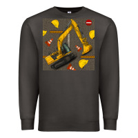 Smoke excavator seamless pattern Premium Sweatshirt - BundleAndBundleShop